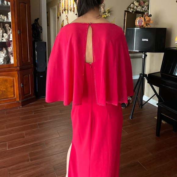 St. John Red Evening Gown - Picture 3 of 8